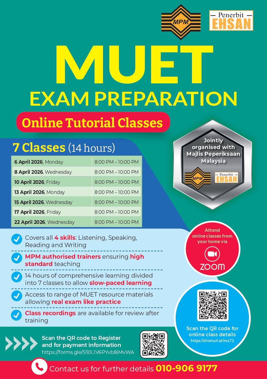 MUET Exam Preparation Online Tutorial Classes
